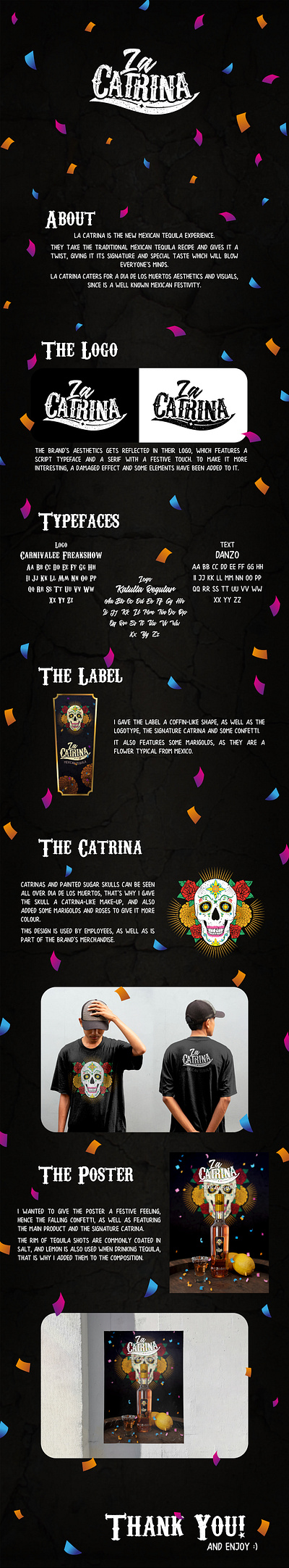La Catrina Mexican Tequila Brand Design 3d branding graphic design logo poster poster design vector