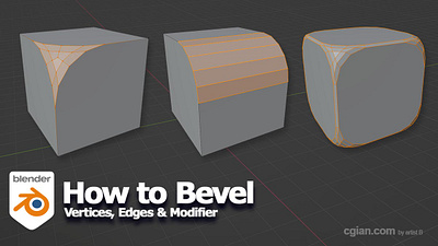 How to use Bevel in Blender 3d 3d modeling blender blenderian tutorial