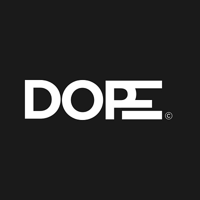 A DOPE LOGO branding design dope graphic design logo