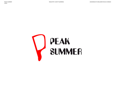 Peak Summer - Logo Design brand identity branding graphic design illustration logo logo concept logos typography visual identity