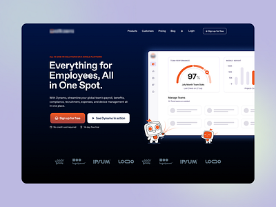 Dynamo landing page branding graphic design hr landing page logo payroll product design typography ui ux web design