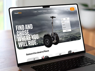 E-Scooter Website Landing Page UI Design branding car design car rental car wash electric scooter electric scooter design figma graphic design landing page landing page design logo ui ui design uiux ux design web design website design