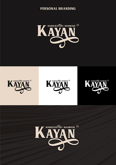 Kayan Woodworks branding graphic design logo
