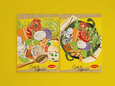 Maggi Cook the Difference drawing graphic design illustration maggi