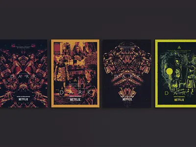 Netflix Dark Poster Collection dark drawing fan made illustration netflix poster poster design