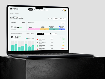 DUITECH - Financial Management dashboard design e money figma fintech saas ui ux wallet website