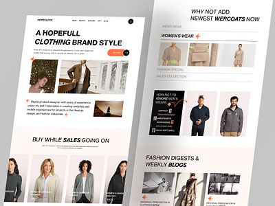 Fashion Web Design clothing delisas e commerce ecom ecommerce fashion fashion website home page landing page saas sas web design website website design