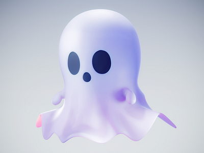 Ghost 3d blender c4d character eevee ghost ip modeling octane render rendering