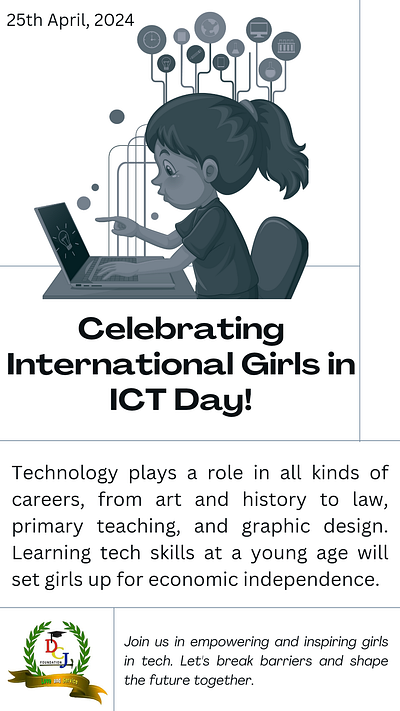 IGIICT Day commemoration graphic design poster
