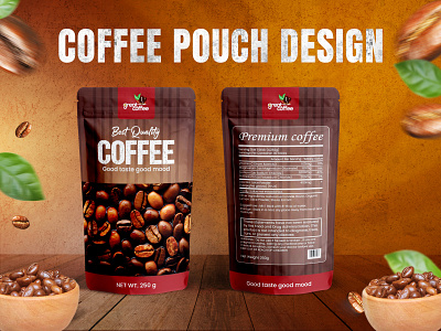 Pouch packaging Design brand design coffee packaging label design label designer packaging design pouch bag pouch design pouch packaging product design product packaging
