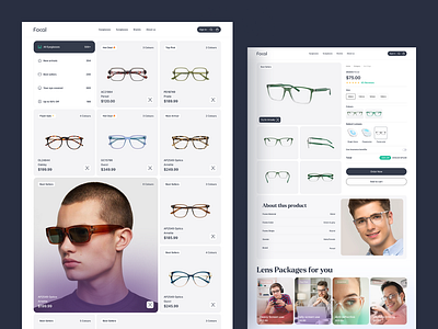 Eyewear Website Design branding colorful design dribbble best shot e commerce eye wear eyewear glasses landing page product page shop sunglass ui web web design webdesign website