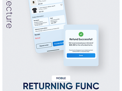 Returning function iarchitecture mobileapp refund returning ui userflow userinterface ux webdesign