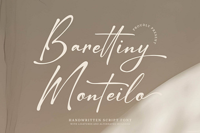 Barettiny Monteilo | Handwritten Script Font elegant fonts feminine