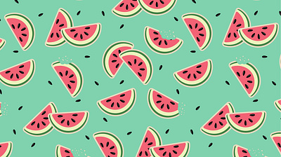 Watermelon pattern graphic design illustrator mock ups pattern pattern design watermelon