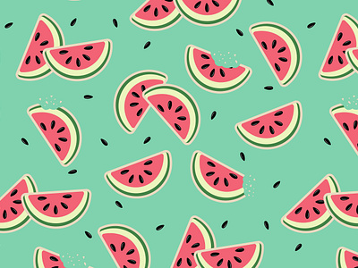 Watermelon pattern graphic design illustrator mock ups pattern pattern design watermelon
