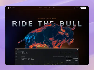 Exchange Landing Page 3d animal blockchain crypto dark decentralized exchange landingpage web3 website