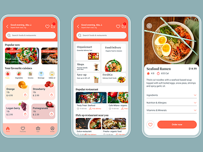 Organic Food: Mobile app design appdesign appshowcase cuisineuidesign e commerce epicuredesign feastappdesign figma design foodapp foodappdesign fooddeliveryapp foodieapp foodtechdesign mobileappdesign mobileui modernappdesign product design restaurantapp uiuxdesign uxdesign visual design