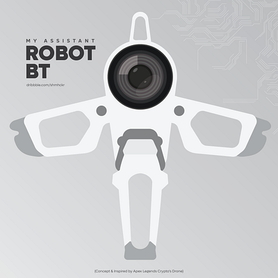 My AI Assistant Robot BT adobe adobe illustrator ai crypto design drone illustration robot