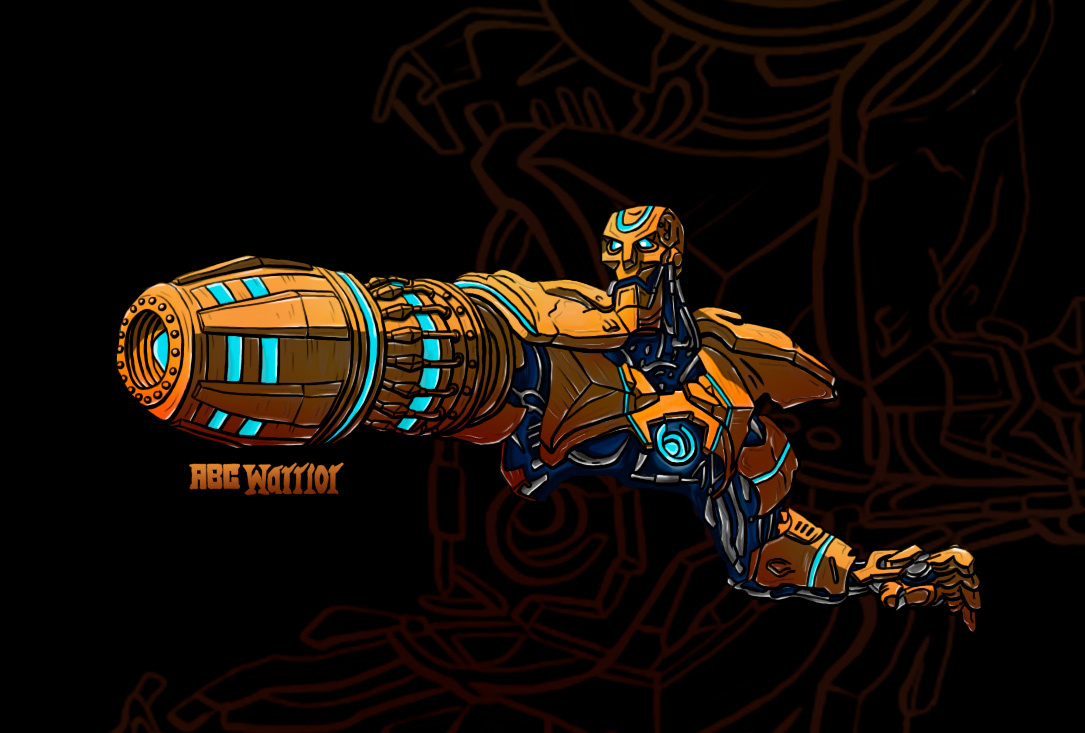 Judge Dredd ABC Warrior Robot concept abc warrior robot art artist dead inside art 28 design digital drawing dredd fantasy graphic design illustration judge dredd mecha process