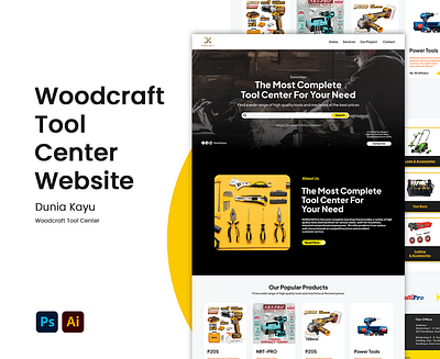 Woodcraft Tool Center Website Design & Management branding design graphic design landingpage redesign ui ux