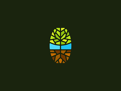 Mosaic tree brand branding design elegant graphic design illustration logo logo design logo designer logodesign logodesigner logotype mark modern mosaic nature stained glass tree