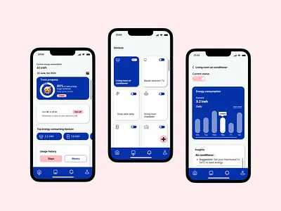 The WattWatcher App app design graphic design illustration mobile mobile design product productdesign typography ui uidesign uix ux uxdesign