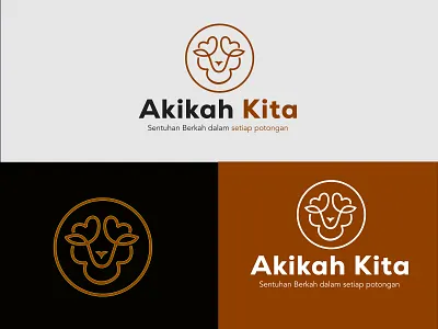 Modern Akikah Minimalist Sheep Logo branding creativelogo graphic design logo