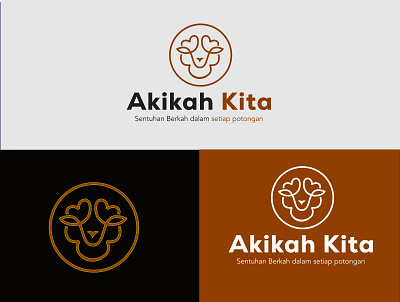 Modern Akikah Minimalist Sheep Logo creativelogo