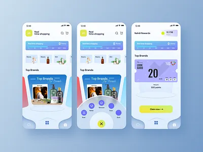 Nahdi Rewards mobile ui ux