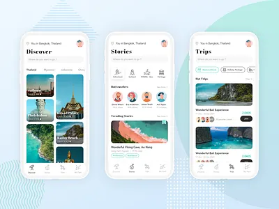 TripinD Travel App app application graphic design illustration mobile travel ui uiux ux