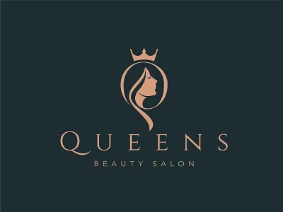 Crown of Elegance Salon Logo branding graphic design logo royalbeauty