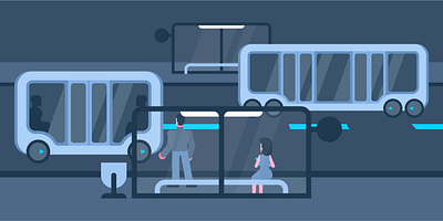 Welcome to the future of urban mobility! 🚌🤖 autonomous transport autonomous vehicles concept driverless eco friendly flat illustration future of mobility illustration innovation nextgen transit public transport self driving smart cities smart transportation sustainable transport transportation technology urban mobility urban planning vector vector illustration