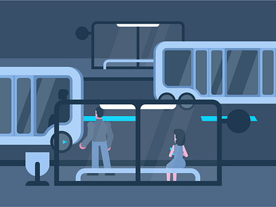 Welcome to the future of urban mobility! 🚌🤖 autonomous transport autonomous vehicles concept driverless eco friendly flat illustration future of mobility illustration innovation nextgen transit public transport self driving smart cities smart transportation sustainable transport transportation technology urban mobility urban planning vector vector illustration