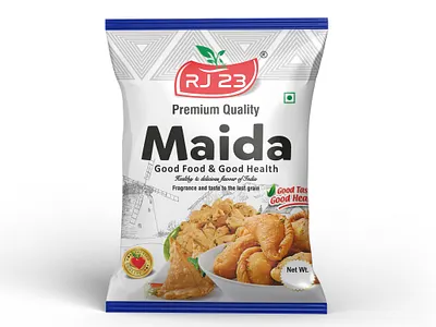 Maida Pouch Design atta packaging box design brand design branding flour packaging fmcg packaging food packaging graphic design logo design maida design maida pouch design mockup