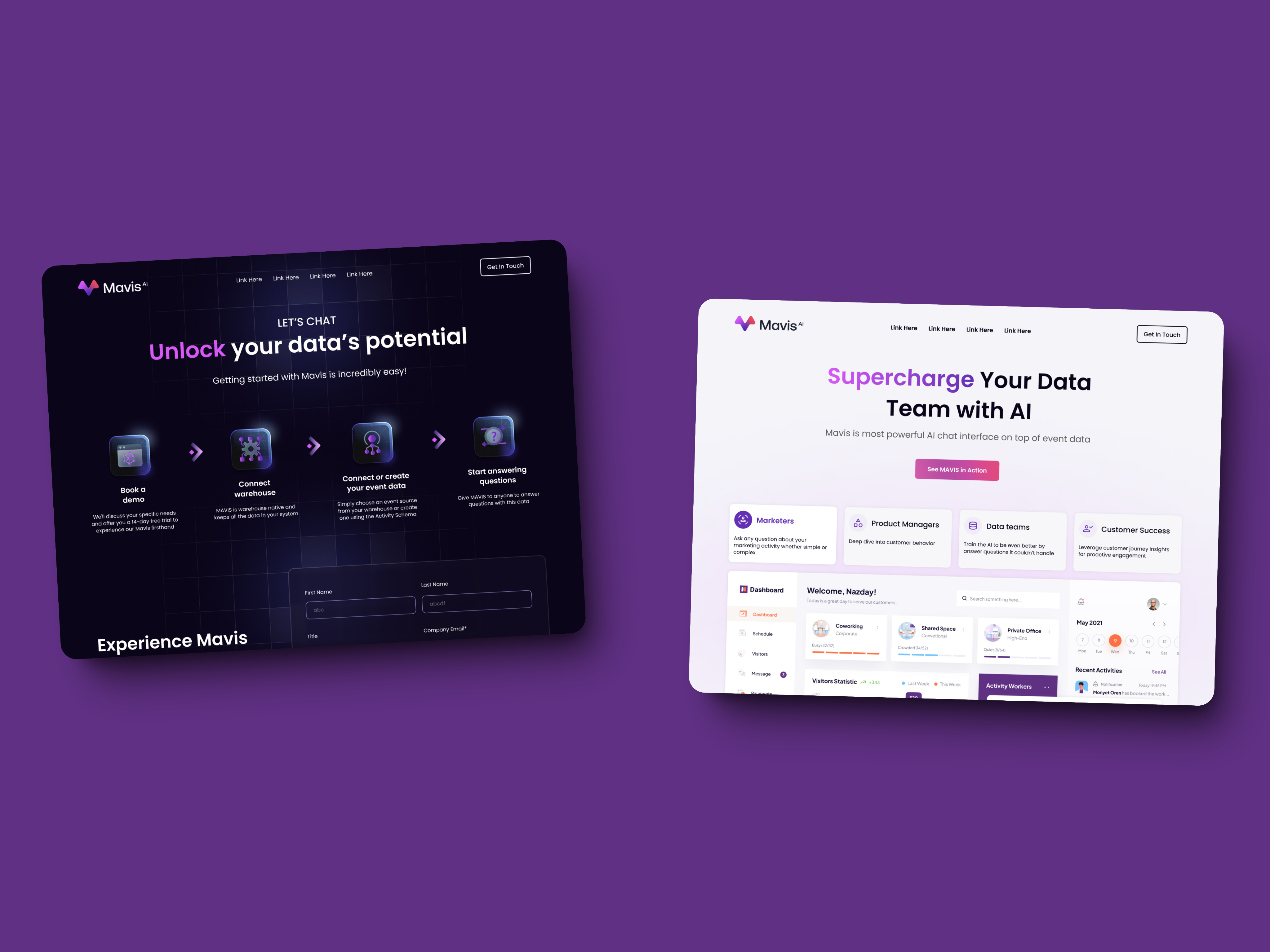 Example of Landing Page + Webflow Development