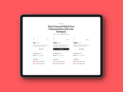 UX, Layout Design Wireframe for a Pricing Table layoutdesign pricingtable uxdesign webdesign wireframe