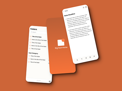 Mobile App Design for Big Team Note appdesign mobileappdesign productivityapp teamcollaboration ui uxdesign