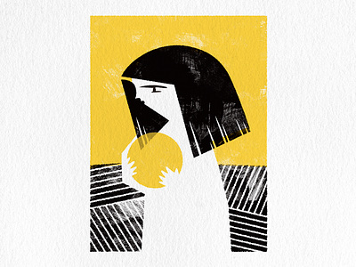 Girl graphic design illustration