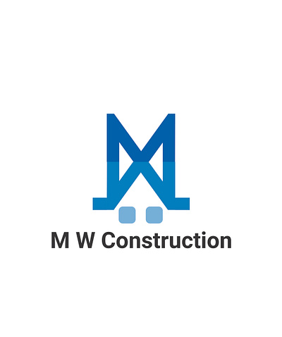 Logo for M W Construction business logo colorful logo corporate logo creative logo creative logo design logo logo design minimalist logo modern logo simple logo