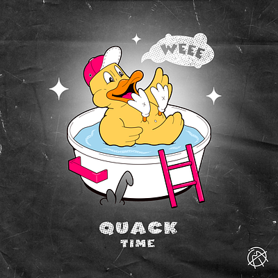 QUACK TIME 1930s 2d 2d art art artist bird cartoon character design duck funny illustration illustrator procreate retro rubberhose