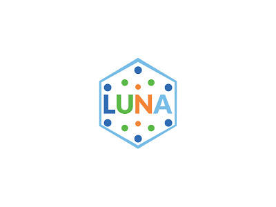 LUNA Logo design abstract app icon branding branding identity business logo color full logo creative logo design gradient icon illustration logo luna modern symbol tech logo