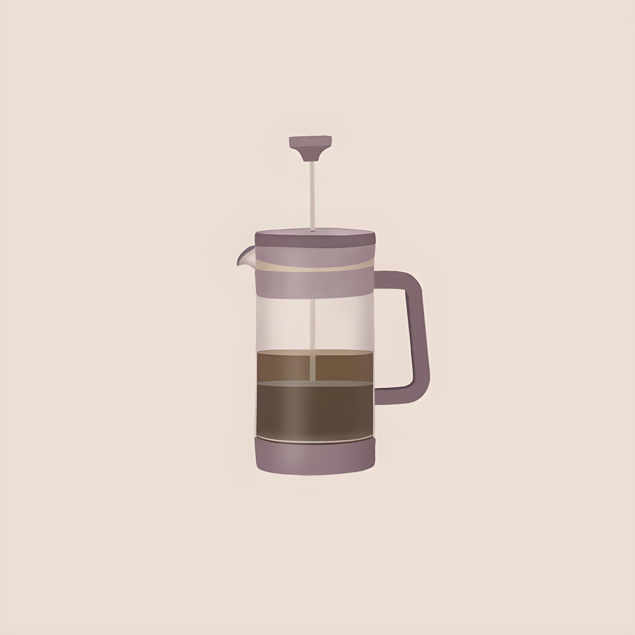 Portable french press coffee maker☕️ art art museum artwork canvas coffee coffee museum design digital art digital illustration dress exhibition girl graphic design illustration illustrator museum museum art procreate procreate dreams purple