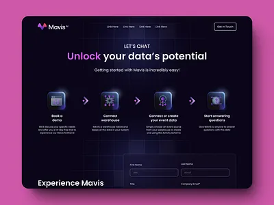 UX, UI Web Design and Development, Dark Mode for Mavis AI darkmode digitaldesign mavisai ux uxui webdesign