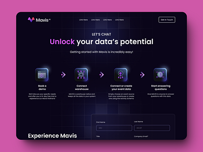 UX, UI Web Design and Development, Dark Mode for Mavis AI darkmode digitaldesign mavisai ux uxui webdesign