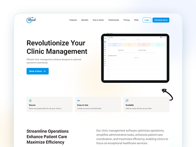 Clinic Management Website app branding design figma graphic design illustration ui ux vector website