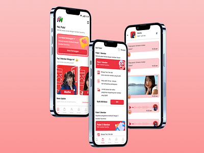 Redesign Private Messages JKT 48 ui ux