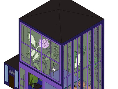 GARDEN 🪴🪴🪴 design garden illustration plant procreate purple