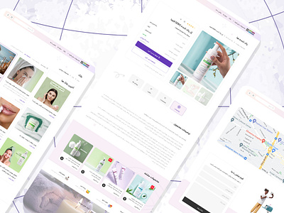 Cosmetic Shop cosmetic landing page shop shopping ui