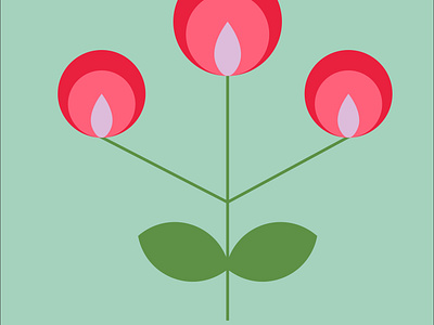 flo flower graphic design
