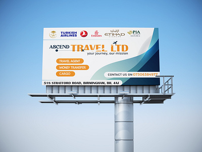 Travel Agency Billboard Design 3d animation app branding design designer dribble graphic design graphics hire illustration jobs logo motion graphics porfolio professional typography ui ux vector